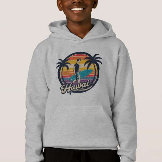 Hawaii Surfen Retro Sunset Aesthetiek (Voorkant)