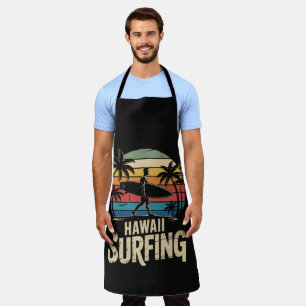 hawaii surfen retro - vintage zonsondergang strand schort