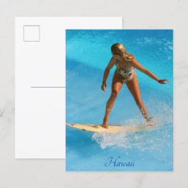Hawaii Surfer Briefkaart