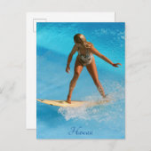 Hawaii Surfer Briefkaart (Voorkant / Achterkant)