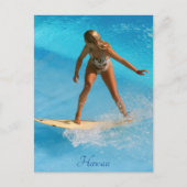 Hawaii Surfer Briefkaart (Voorkant)