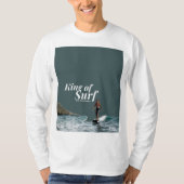 Hawaii Surfer Duke Kahanamoku Graphic Design T-shirt (Voorkant)