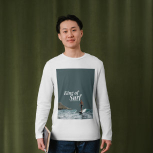 Hawaii Surfer Duke Kahanamoku Graphic Design T-shirt