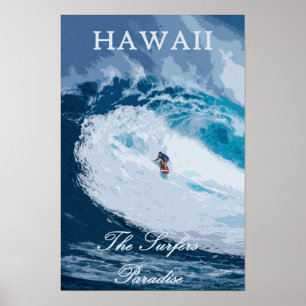 Hawaii  Surfer Poster
