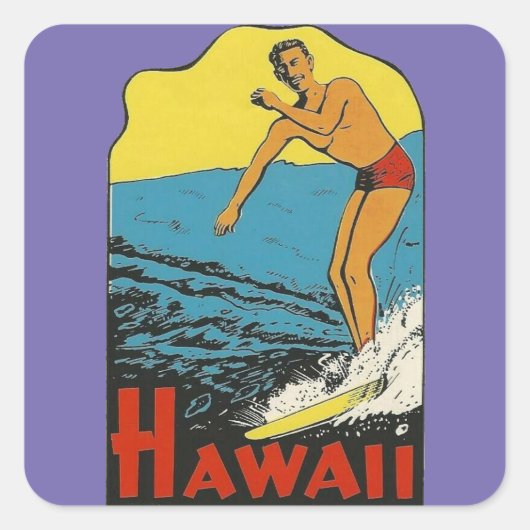 Hawaii Surfer -  Stickers voor reizen (Voorkant)