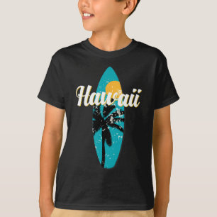 Hawaii Surfing Aloha Retro Surfboard Beach T-shirt