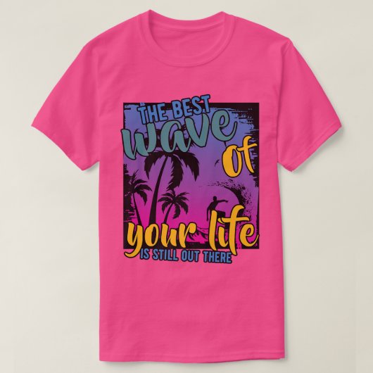 Hawaii Surfing Gezegde Motivation T-shirt (Design voorkant)