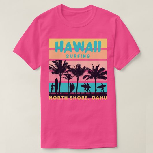 Hawaii Surfing Oahu T-shirt (Design voorkant)