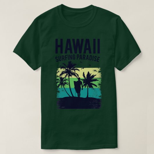 Hawaii Surfing Paradise Vacking T-shirt (Design voorkant)