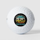 Hawaii surfparadijs golfballen (Voorkant)