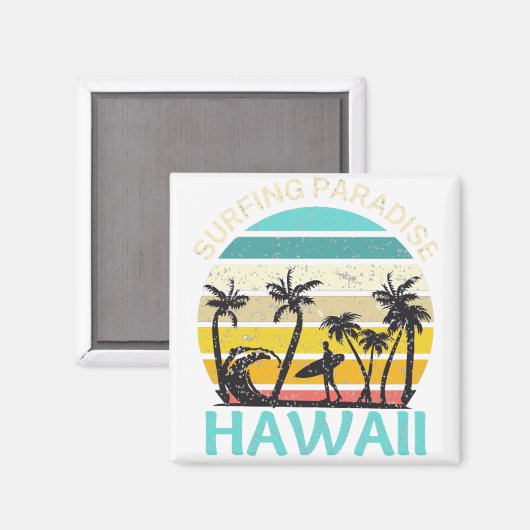 Hawaii surfparadijs magneet (Voorkant / Achterkant)
