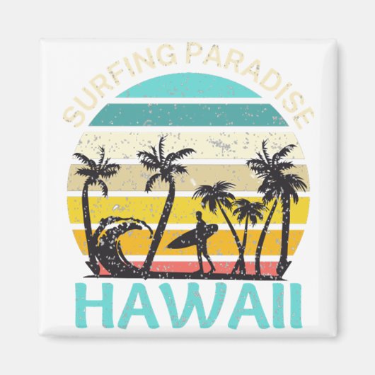 Hawaii surfparadijs magneet (Voorkant)