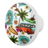 Hawaii Surfpatroon Keramische Knop (Rechts)