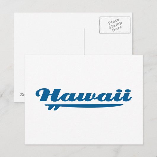 Hawaii surfplank briefkaart (Voorkant / Achterkant)