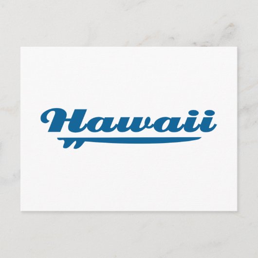 Hawaii surfplank briefkaart (Voorkant)