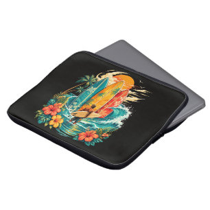 Hawaii Surfplank Golf Beach Surfer Vintage Laptop Sleeve