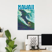 Hawaii Surfposter Hawaiaanse Schildering Reis Kuns Poster (Thuiskantoor)