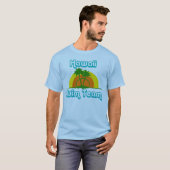 Hawaii Swim Team Retro T-Shirt, Palm Trees T-shirt (Voorkant volledig)
