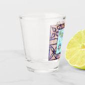 Hawaii Tapa Shot Glas (Links)