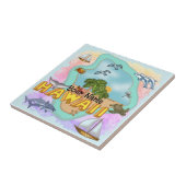 Hawaii Tegeltje (Zijkant)
