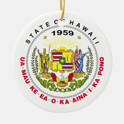 Hawaii-teken Keramisch Ornament (Voorkant)