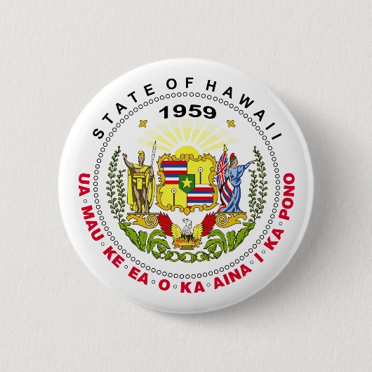 Hawaii-teken Ronde Button 5,7 Cm (Voorkant)