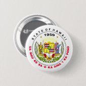 Hawaii-teken Ronde Button 5,7 Cm (Voorkant /achterkant)