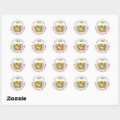 Hawaii-teken Ronde Sticker (Vel)