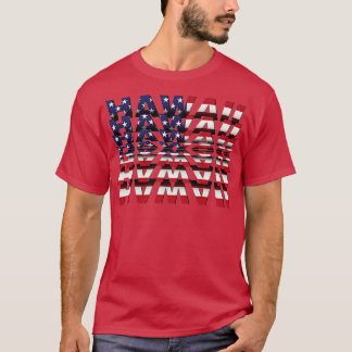 Hawaii Tekst omdraaien, effect T-shirt