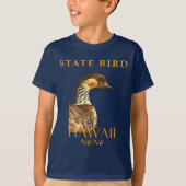 Hawaii Territory Bird De Hawaïaanse gans T-shirt (Voorkant)