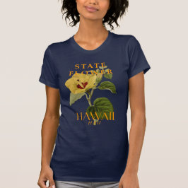 Hawaii Territory Flower De Hibiscus tiliaceus T-shirt