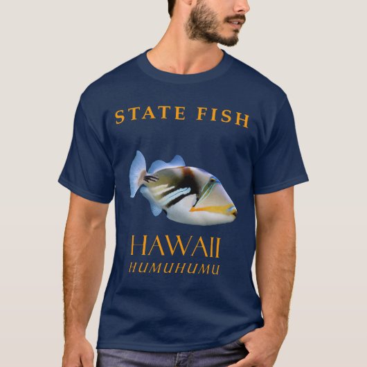 Hawaii Territory Vis de Humuhumu T-shirt (Voorkant)