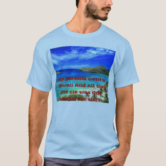 hawaii_text, mijn ouders gingen naar Hawaii en all T-shirt