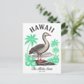Hawaii The Aloha State Est. 1959 Nēnē Travel Briefkaart (Staand voorkant)
