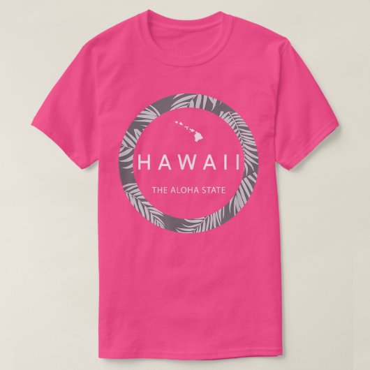 Hawaii The Aloha StateAloha Hawaiian Palm Tree Oha T-shirt (Design voorkant)