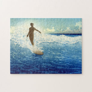 "Hawaii, The Surf Rider" - Charles W. Bartlett Legpuzzel