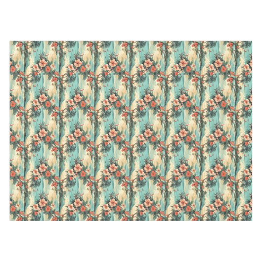 Hawaii Thema Strand Party Tafelkleed (Voorkant (Horizontaal))