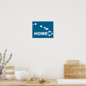 Hawaii Thuis Weg Van Poster Staat Bord (Keuken)