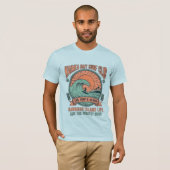 Hawaii Tiki Surf Vintage T-shirt  (Voorkant volledig)