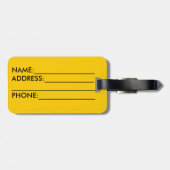 Hawaii tiki thema reizen bagagelabel (Achterkant horizontaal)