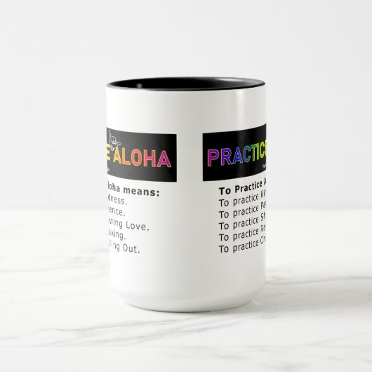 Hawaii to Practice Aloha Shaka (Hang los) Koffie Mok (Midden)