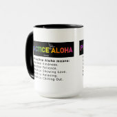 Hawaii to Practice Aloha Shaka (Hang los) Koffie Mok (Voorkant links)