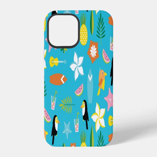 Hawaii Toekan Surf Vintage iPhone Hoesje (Achterkant)