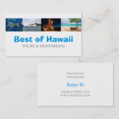 Hawaii Toeristische Coördinator Reisagent Visitekaartje (Voorkant / Achterkant)