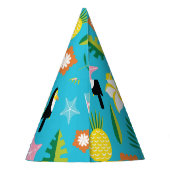 Hawaii Toucan Surf  Feesthoedjes (Achterkant)