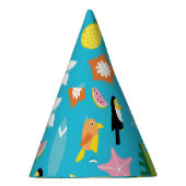 Hawaii Toucan Surf  Feesthoedjes (Rechts)