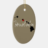 Hawaii Town Keramisch Ornament (Rechts)