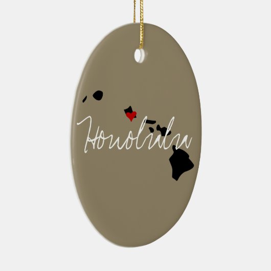 Hawaii Town Keramisch Ornament (Rechts)