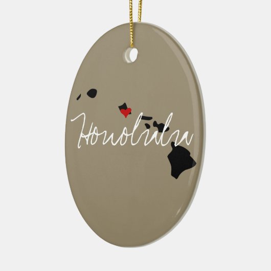 Hawaii Town Keramisch Ornament (Links)