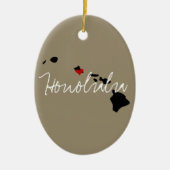 Hawaii Town Keramisch Ornament (Voorkant)